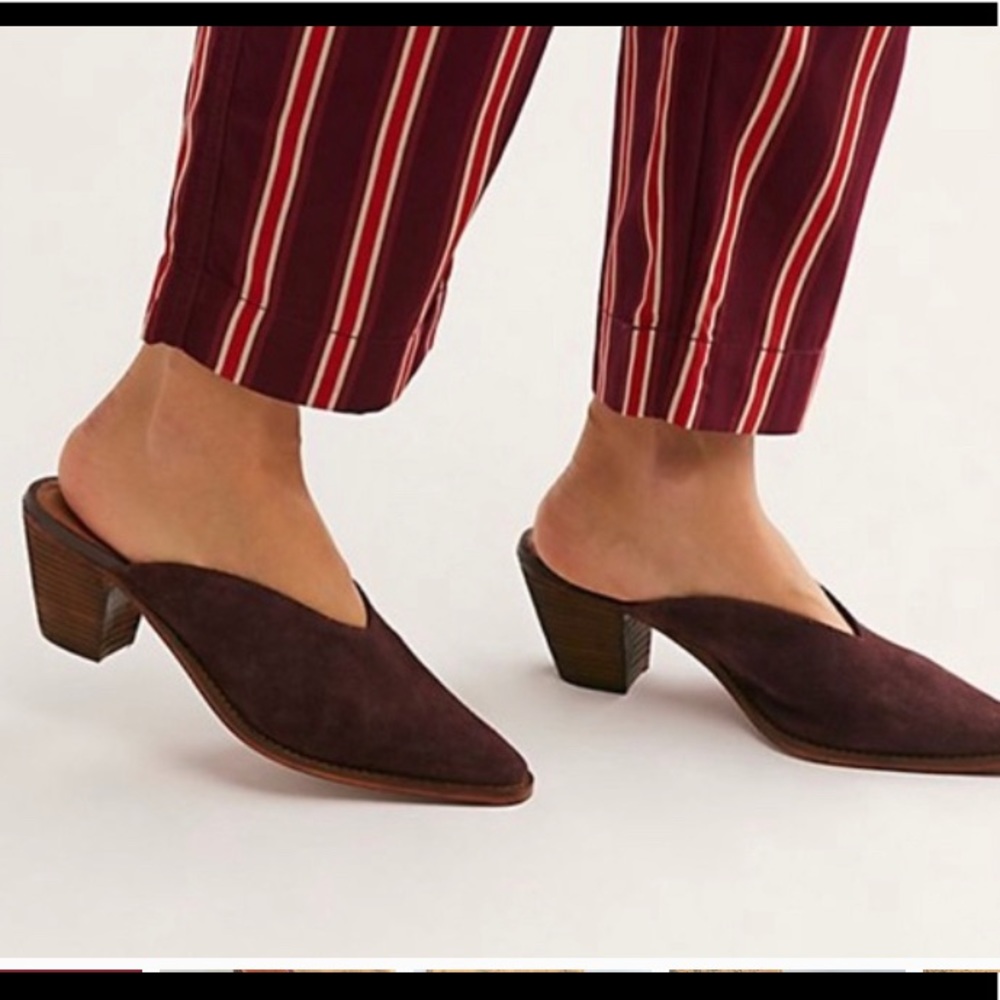 Free People Suede Anya Mule